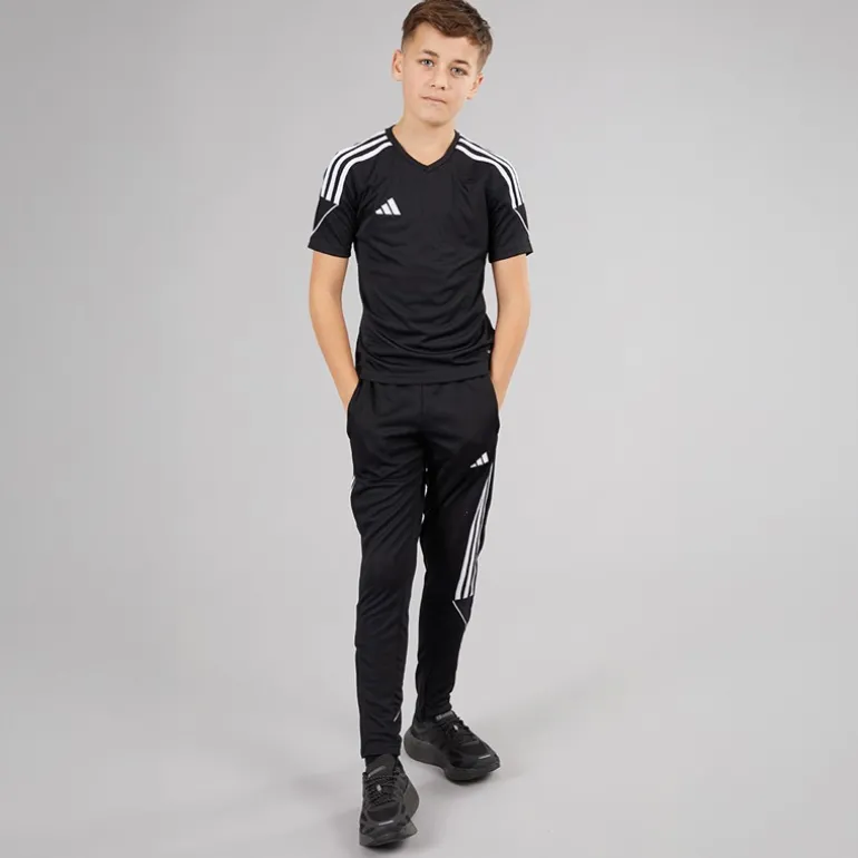 Junior Tiro 23 League træningsbukser Sort/Hvid