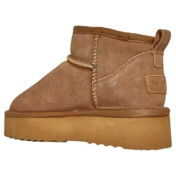 Kvindes Sydney Mini Plateau Støvletter Chestnut