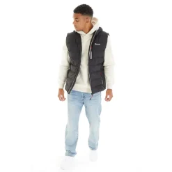 Mænd Galban Hættepuffer Vest Sort