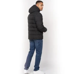 Mænd Kampnew Prægning Placket Jakke Sort