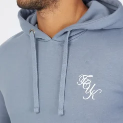 Mænd Script Træningstøj Lyseblå Melange/Hvid