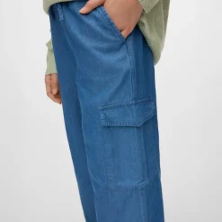 Piger Demi Cargobukser Medium Blue Denim