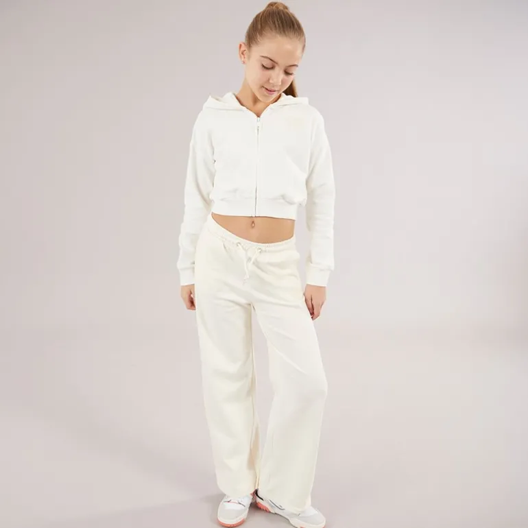 Piger Hættetrøje Cream White