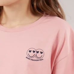Piger Kelly T Shirt Rose Elegance/​Bedste Ven Æra Rose Elegance Best Friend Era