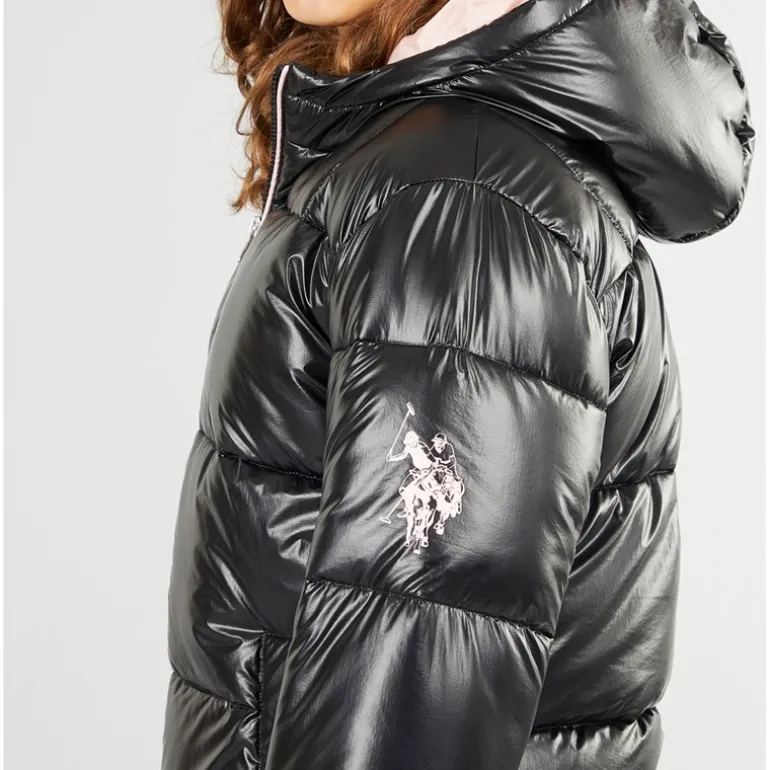 Piger Lang Vatteret Jakke Sort