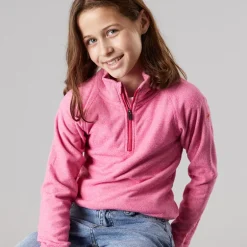 Piger Meadows 1/​2 lynlås fleece lyserød dame