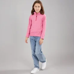 Piger Meadows 1/​2 lynlås fleece lyserød dame