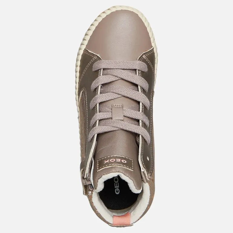 Piger Mirroless Lyn Hi Top Træningssko Dark Beige