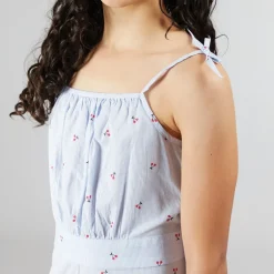 Piger Odea Kort Kjole Sne Hvid Kirsebær