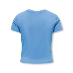 Piger Rita Shiny Knot T-shirts Blå