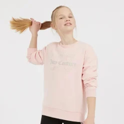 Piger Rundhals Trøje Jordbær Creme