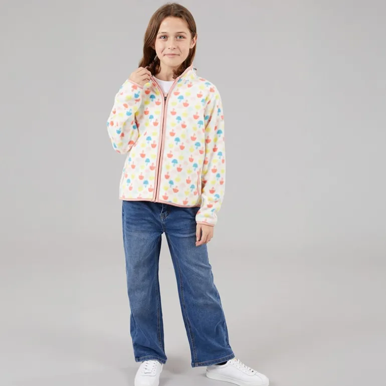 Piger Sibyella Umbrella Fuld Zip Fleece Multi