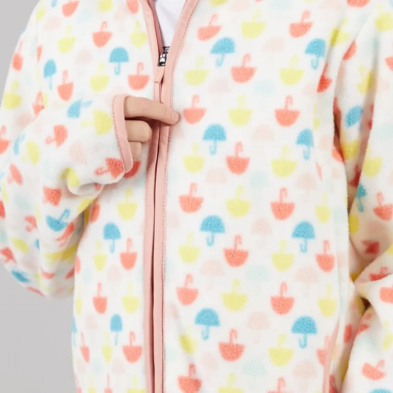 Piger Sibyella Umbrella Fuld Zip Fleece Multi