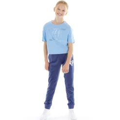 Piger T-shirt Boxy i Tonen Della Robbia Blå