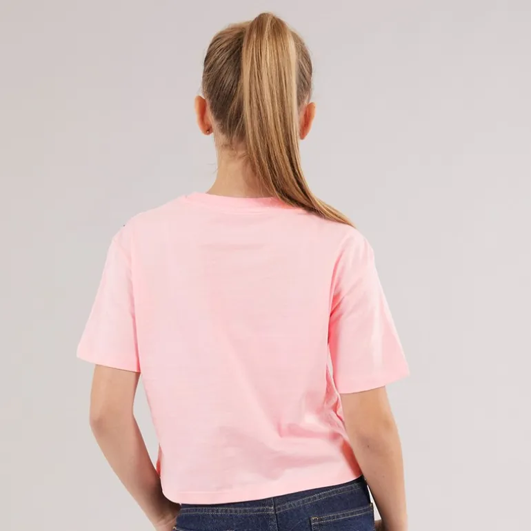 Piger T-shirt Cotton Candy Pink