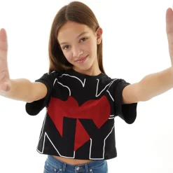 Piger T-shirt med korte ærmer Sort