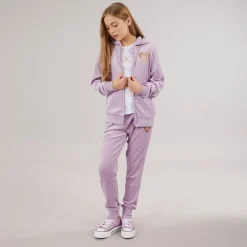 Piger Velour Træningsdragt Lavendel