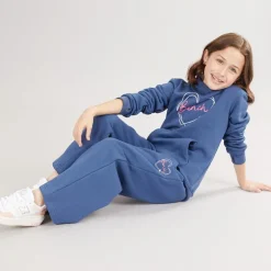 Pigetrøje Sæt Aprikos Lyseblå