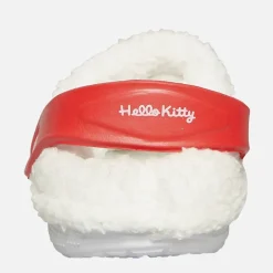 Små Piger Forede Træsko Hvid /​ Rød