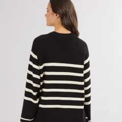 Sort Fifi Strikket Trøje Sort