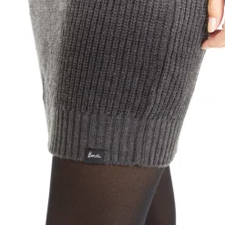 Sort Karlie Strikkede Kjole Sort Melange