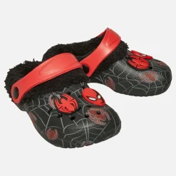 spædBørn Drenge Ny Fur Forede Træsko Sort/​Rød