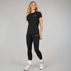 Sæt med T-shirt og Leggings til Kvinder Samira Sort