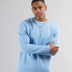 Sweatshirt med rund hals til Herre Arktisk Blå