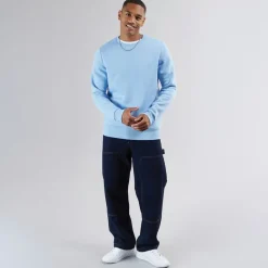 Sweatshirt med rund hals til Herre Arktisk Blå