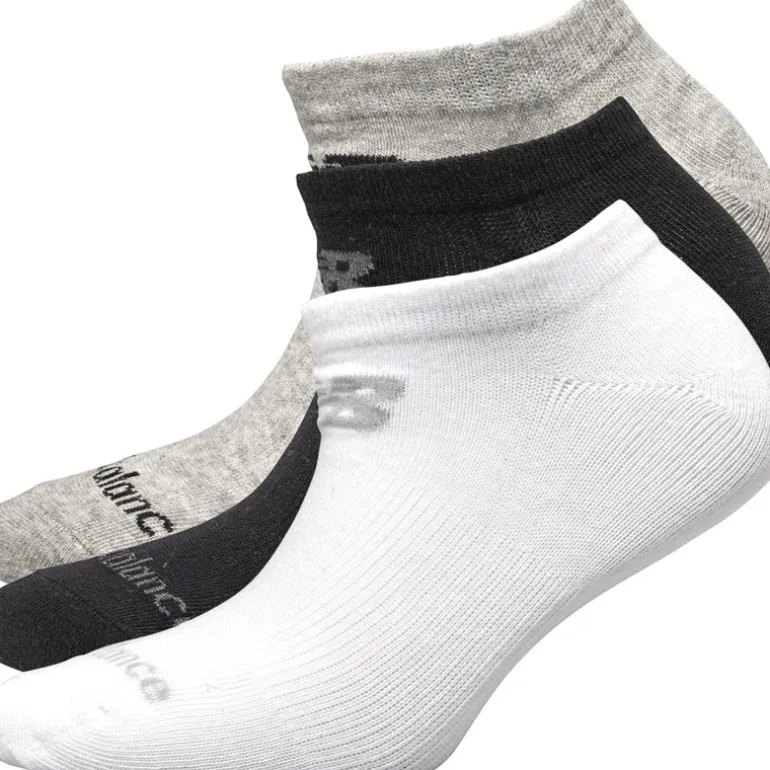 Tre par usynlige strømper Sort/Grå/Hvid