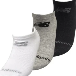 Tre par usynlige strømper Sort/​Grå/​Hvid