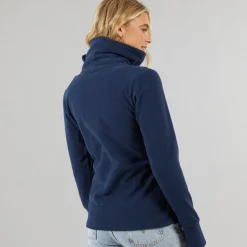 Træningsjakke i Microfleece med Hætte Blå til Kvinder