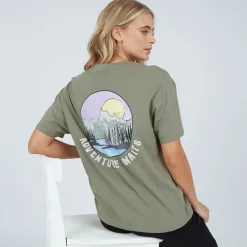 T-shirt Oona Kaki Ash Dame