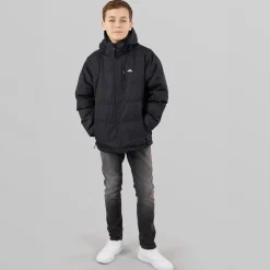 Vandtæt Paddet Hættejakke til Drenge Figo Sort