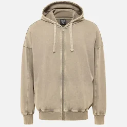 Vasket Oversized Hættetrøje Fossil