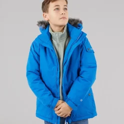 Vinterjakke med isolering og vandtæt overflade til Drenge Junior Holsey Elektrisk Blå