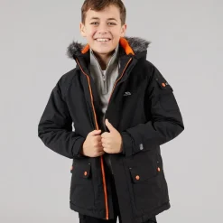 Vinterjakke til Drenge Holsey Vandafvisende Isoleret Sort